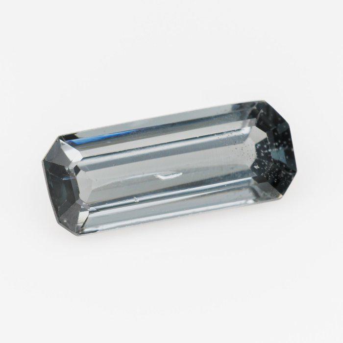 1.82 Ct Natural Blue Gray Spinel | IGI Certified Emerald Cut Loose Gemstone | Steel Blue Spinel | October Birthstone | Collector Gem