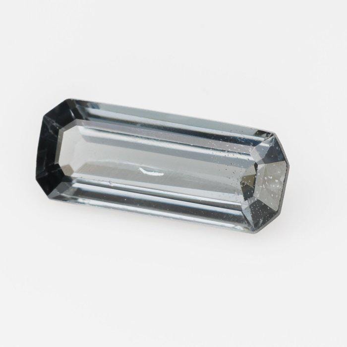 1.82 Ct Natural Blue Gray Spinel | IGI Certified Emerald Cut Loose Gemstone | Steel Blue Spinel | October Birthstone | Collector Gem