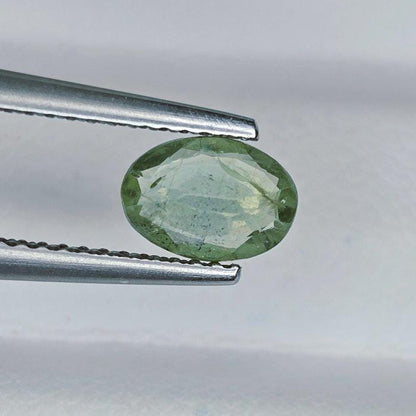 IGI Certified Green Sapphire 0.90 Ct | Natural Green Sapphire | Oval Cut Loose Sapphire | Heated Sapphire | September Birthstone