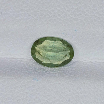 IGI Certified Green Sapphire 0.90 Ct | Natural Green Sapphire | Oval Cut Loose Sapphire | Heated Sapphire | September Birthstone