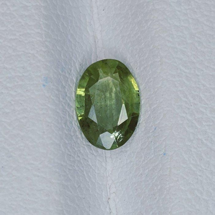 IGI Certified Green Sapphire 0.90 Ct | Natural Green Sapphire | Oval Cut Loose Sapphire | Heated Sapphire | September Birthstone
