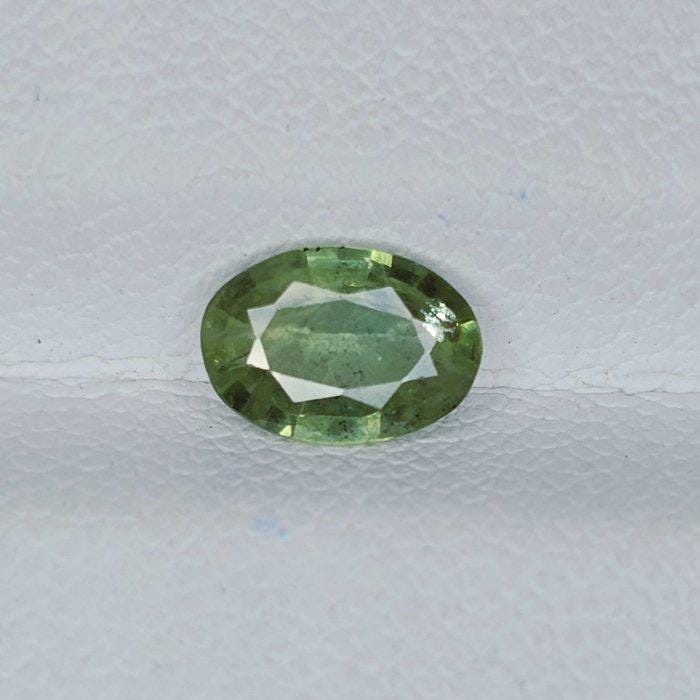 IGI Certified Green Sapphire 0.90 Ct | Natural Green Sapphire | Oval Cut Loose Sapphire | Heated Sapphire | September Birthstone