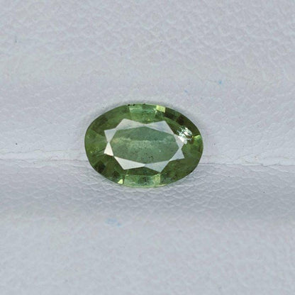 IGI Certified Green Sapphire 0.90 Ct | Natural Green Sapphire | Oval Cut Loose Sapphire | Heated Sapphire | September Birthstone