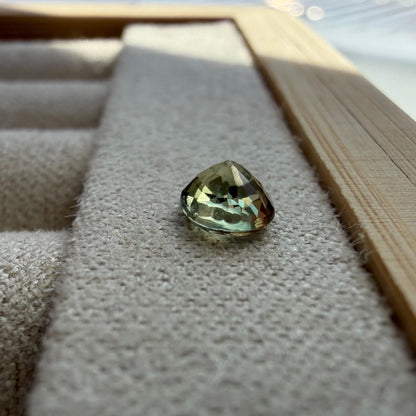 0.56 Ct Natural Alexandrite Gemstone, Certified Color Change Chrysoberyl, Oval Cut Loose Stone, June Birthstone