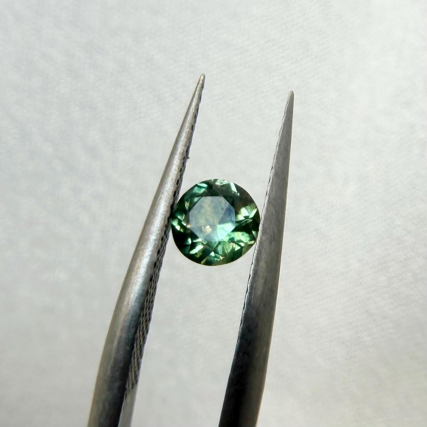 0.65 Ct Unheated Montana Sapphire | Natural Green Blue Sapphire | Ethically Hand Found in Montana | Round Loose Gemstone