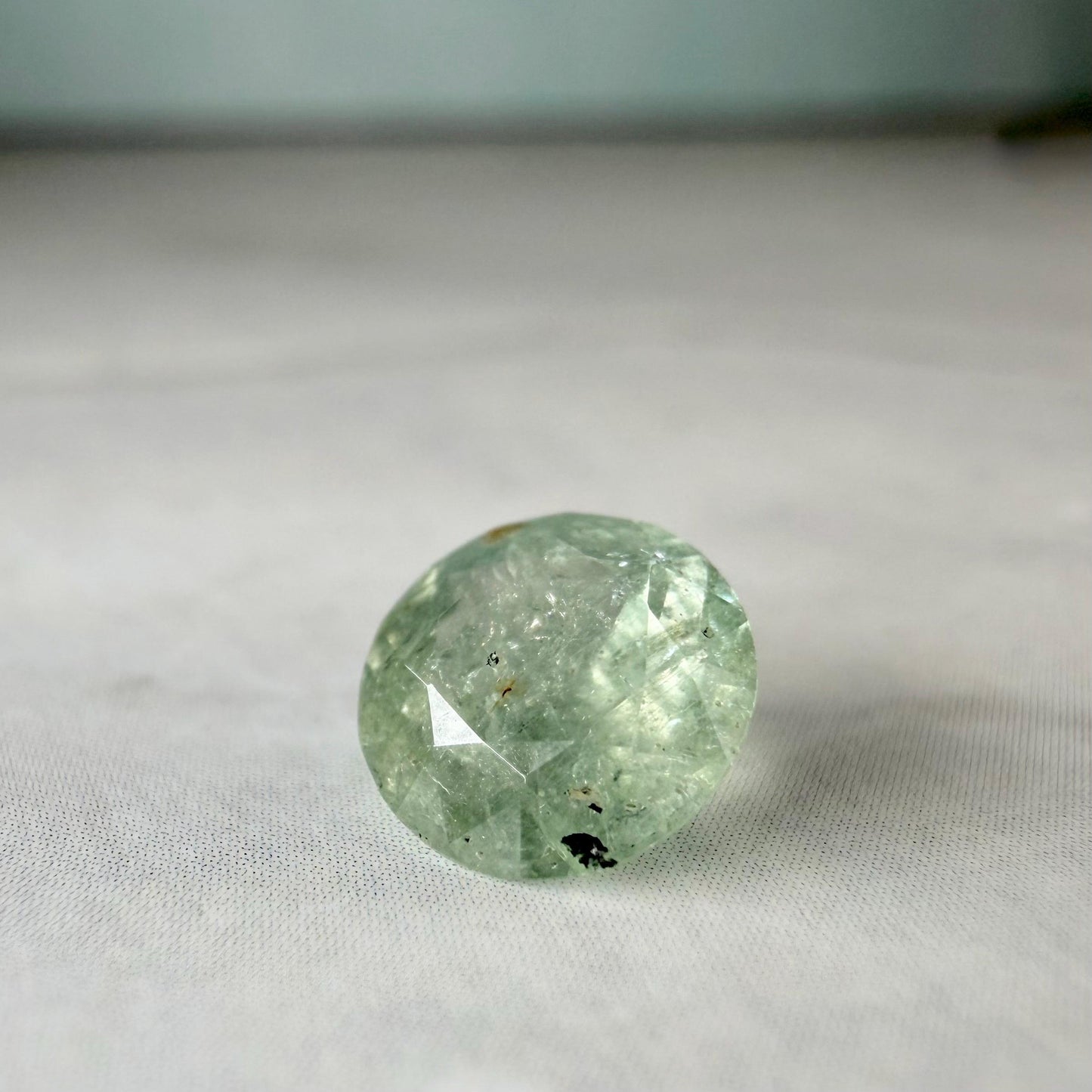 Natural Unheated Montana 1.15ct Sapphire | Round Green-Blue Gemstone, Hand Mined USA