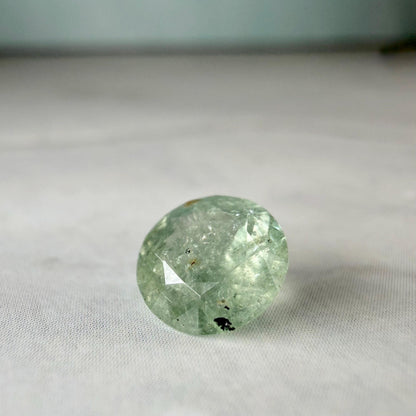 Natural Unheated Montana 1.15ct Sapphire | Round Green-Blue Gemstone, Hand Mined USA