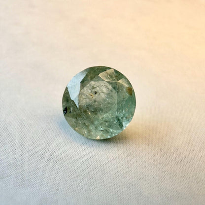 Natural Unheated Montana 1.15ct Sapphire | Round Green-Blue Gemstone, Hand Mined USA