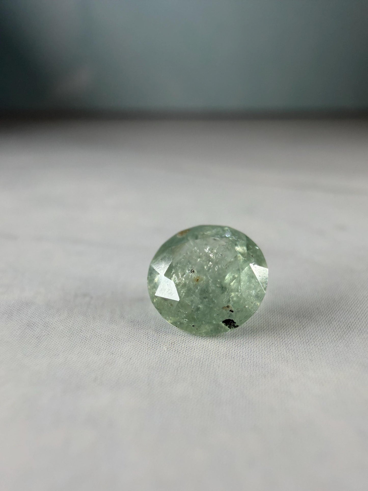 Natural Unheated Montana 1.15ct Sapphire | Round Green-Blue Gemstone, Hand Mined USA