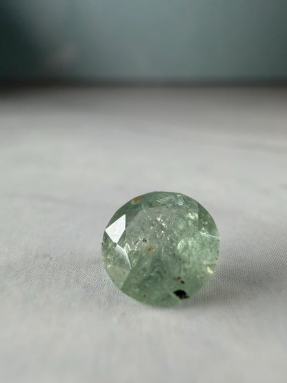 Natural Unheated Montana 1.15ct Sapphire | Round Green-Blue Gemstone, Hand Mined USA