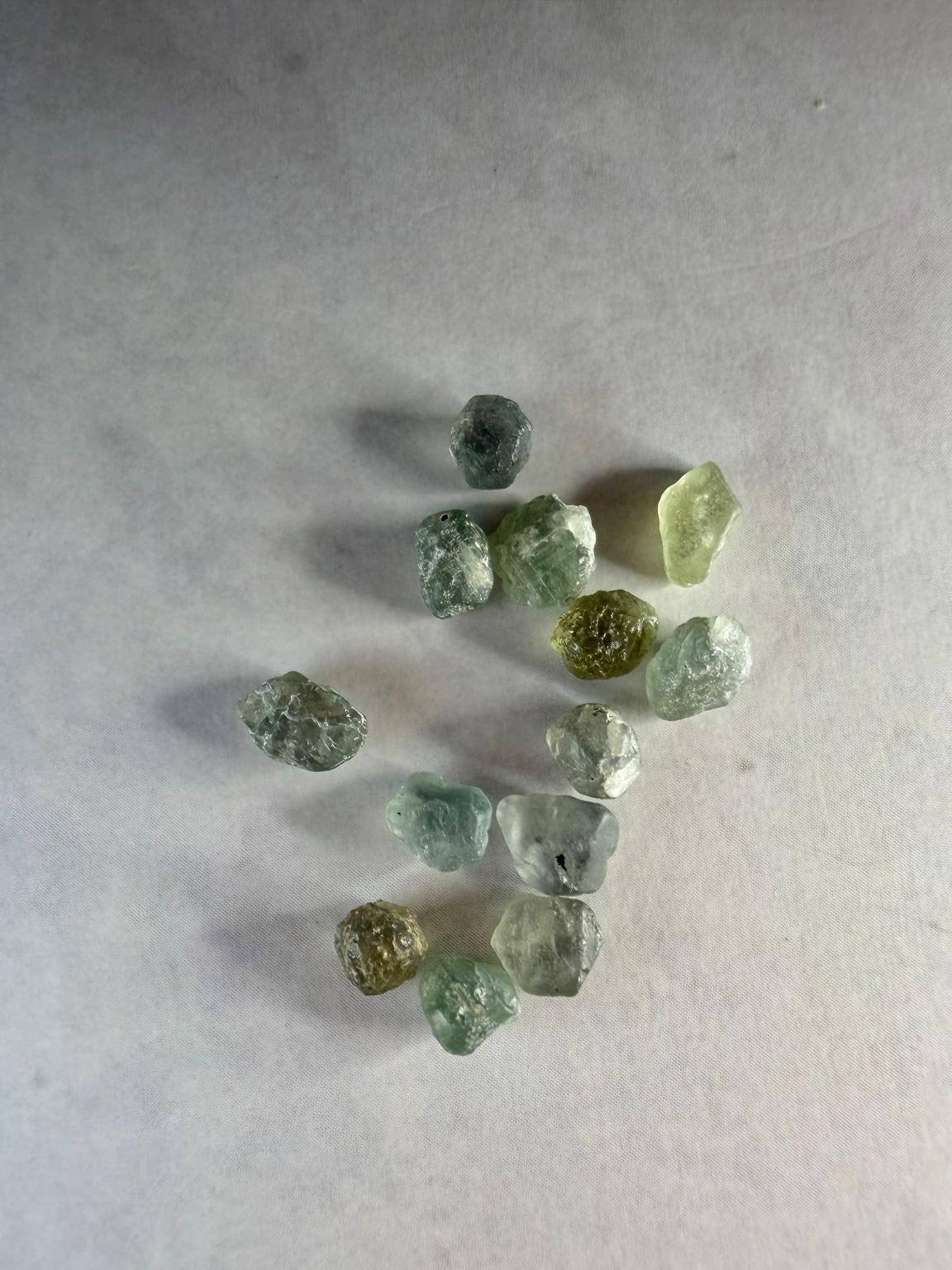 10.5 CTW Rough Montana Sapphires | Hand Mined Montana Gravel | Faceting Rough | Mixed Green Blue Yellow Gems