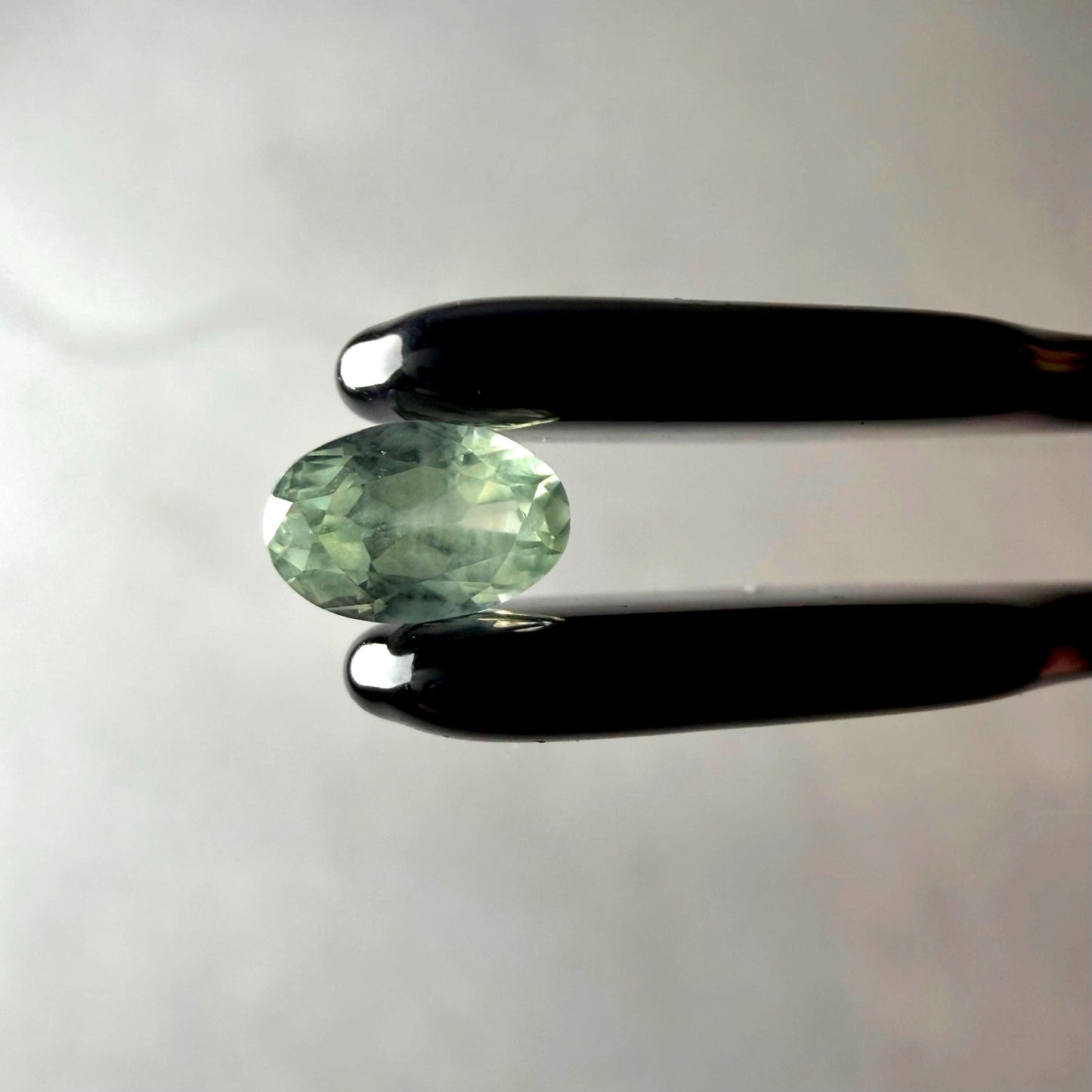 0.55ct Unheated Montana Sapphire – Natural Mint Green Oval | Hand Mined in Montana | Loose Gemstone for Custom Ring or Pendant