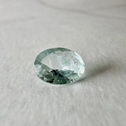 0.80 ct Unheated Montana Sapphire – Hand Mined Pale Blue Green Oval Gem | Natural Included Sapphire for Jewelry or Collection