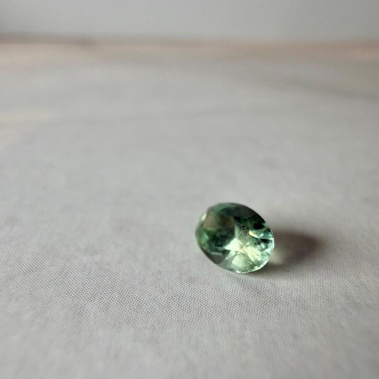 0.40 ct Unheated Montana Sapphire – Hand Mined Green Oval Sapphire | Natural Loose Gemstone for Jewelry or Collection