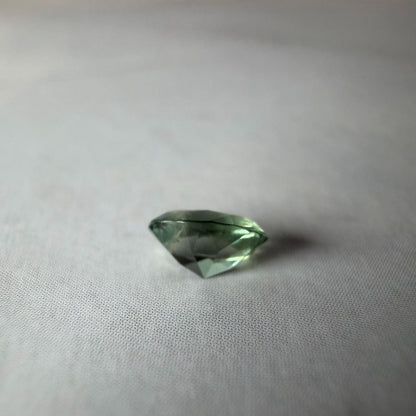 0.40 ct Unheated Montana Sapphire – Hand Mined Green Oval Sapphire | Natural Loose Gemstone for Jewelry or Collection