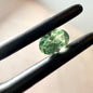 0.40 ct Unheated Montana Sapphire – Hand Mined Green Oval Sapphire | Natural Loose Gemstone for Jewelry or Collection