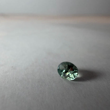 0.40 ct Unheated Montana Green Sapphire | Hand Mined Natural Oval Sapphire | Loose Montana Gemstone