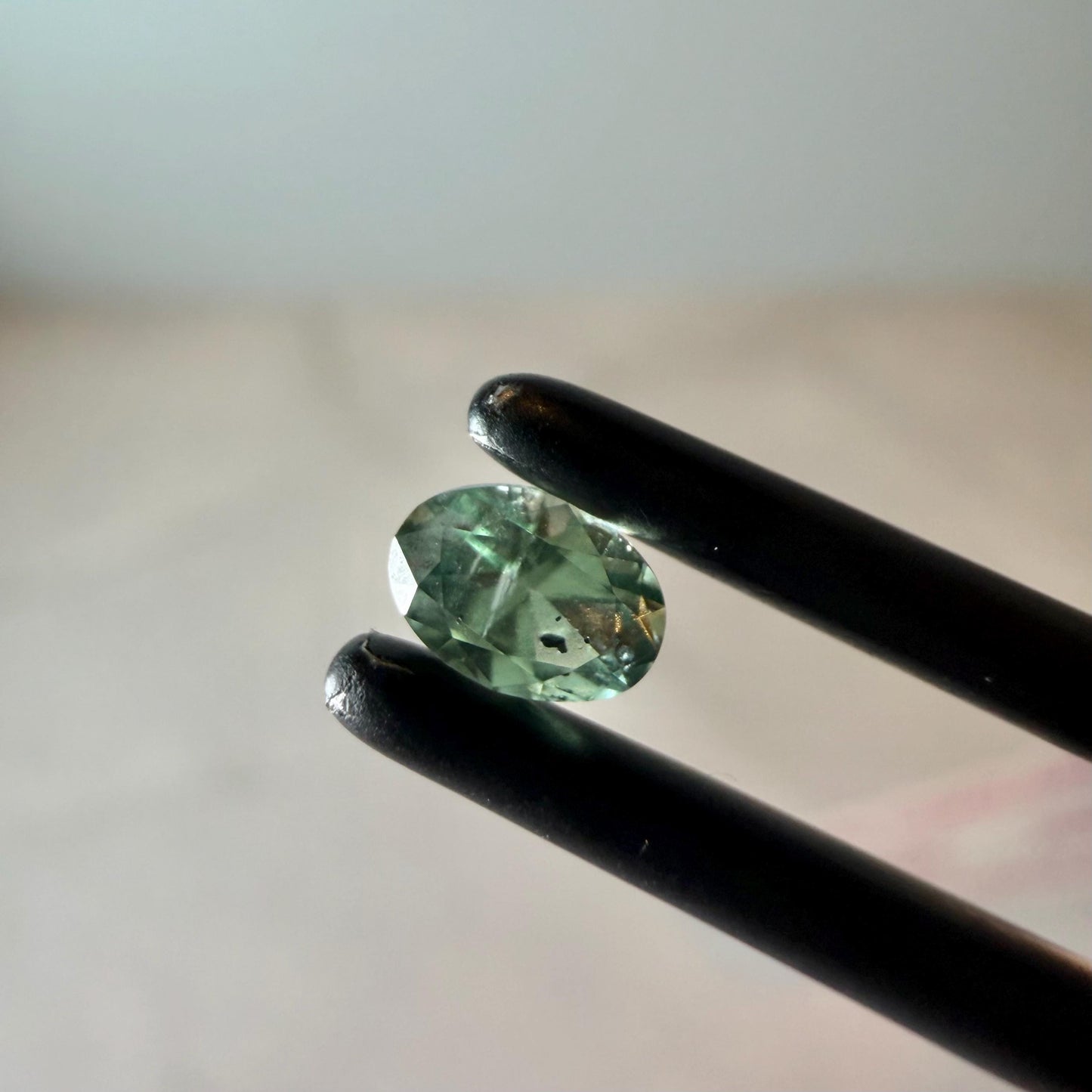 0.40 ct Unheated Montana Green Sapphire | Hand Mined Natural Oval Sapphire | Loose Montana Gemstone