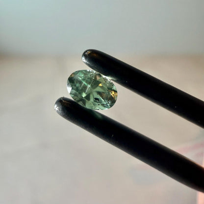 0.40 ct Unheated Montana Green Sapphire | Hand Mined Natural Oval Sapphire | Loose Montana Gemstone
