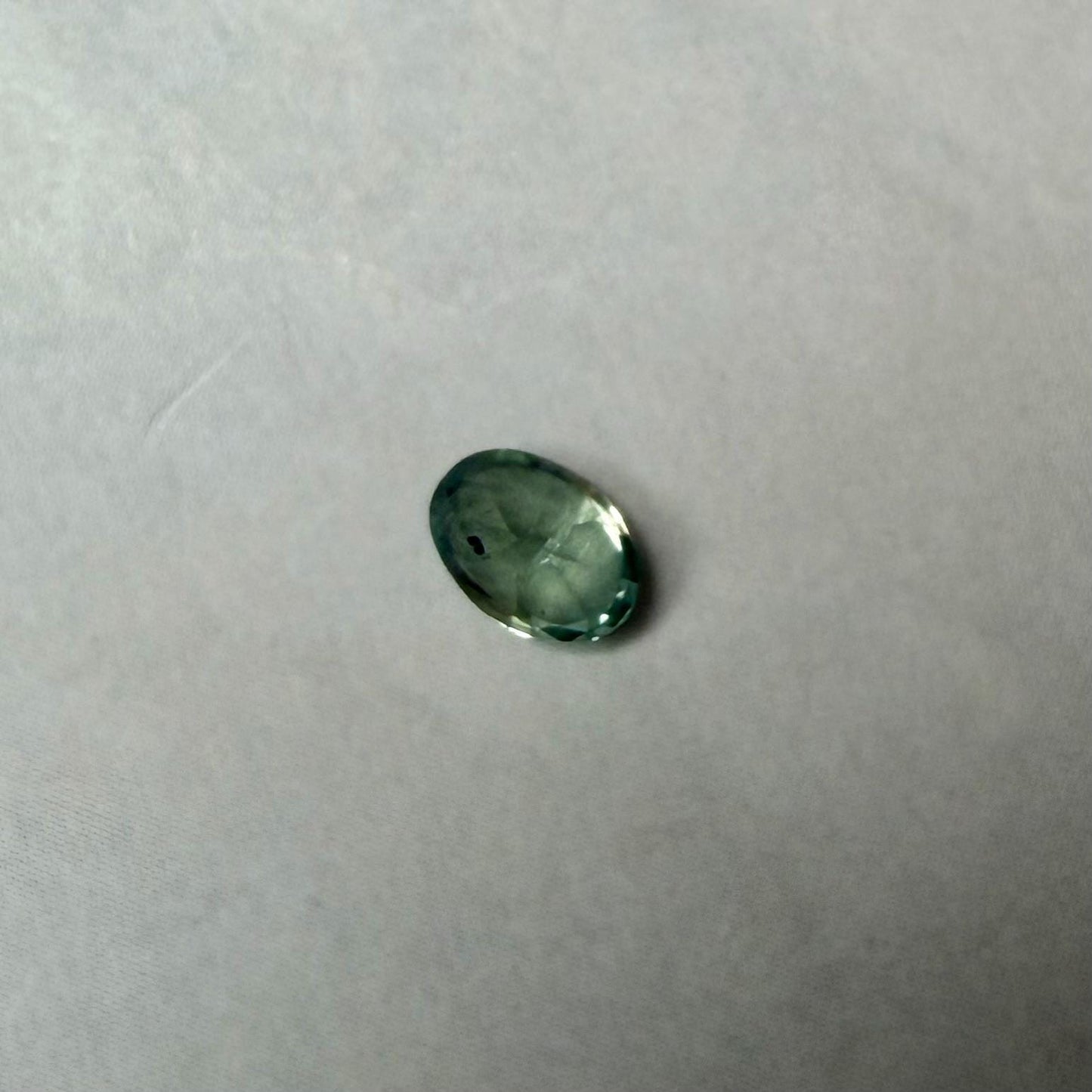 0.40 ct Unheated Montana Green Sapphire | Hand Mined Natural Oval Sapphire | Loose Montana Gemstone