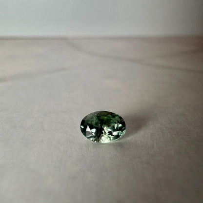 0.40 ct Unheated Montana Green Sapphire | Hand Mined Natural Oval Sapphire | Loose Montana Gemstone