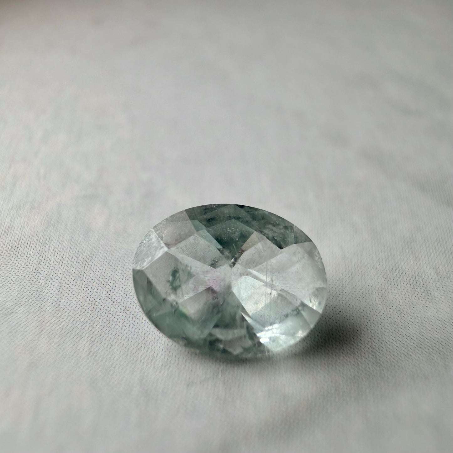 0.80 ct Unheated Montana Sapphire – Hand Mined Pale Blue Green Oval Gem | Natural Included Sapphire for Jewelry or Collection