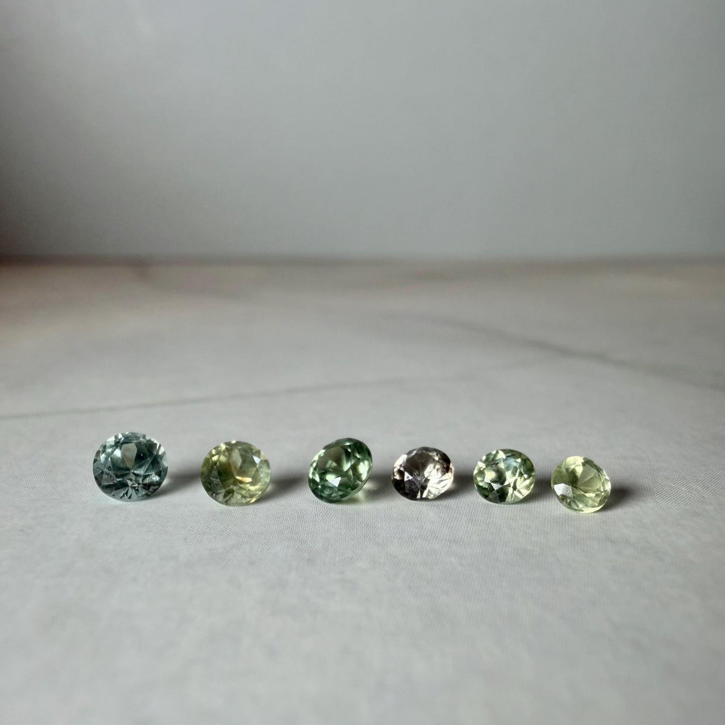 1.05 TCW Unheated Montana Sapphire Collection | 6 Hand Mined Natural Loose Sapphires | Green, Teal & Parti Montana Gemstones