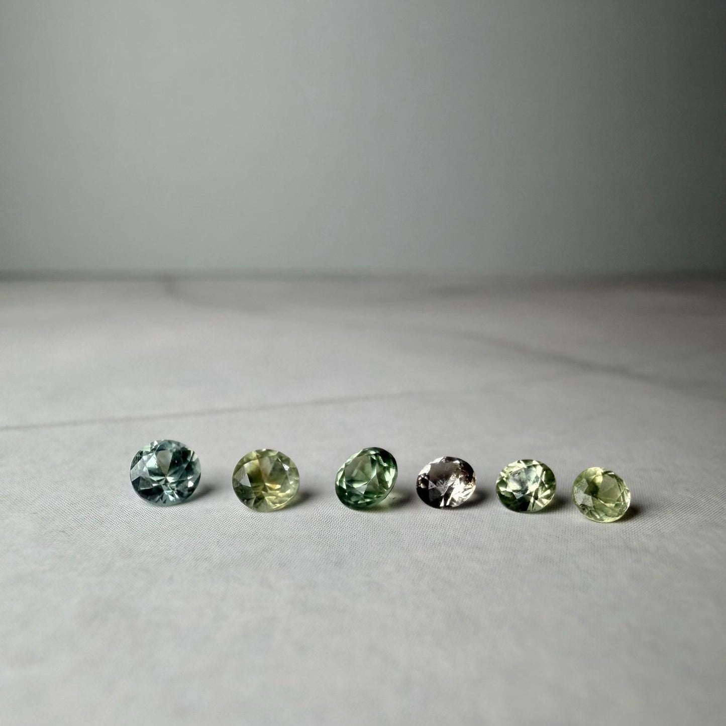 1.05 TCW Unheated Montana Sapphire Collection | 6 Hand Mined Natural Loose Sapphires | Green, Teal & Parti Montana Gemstones