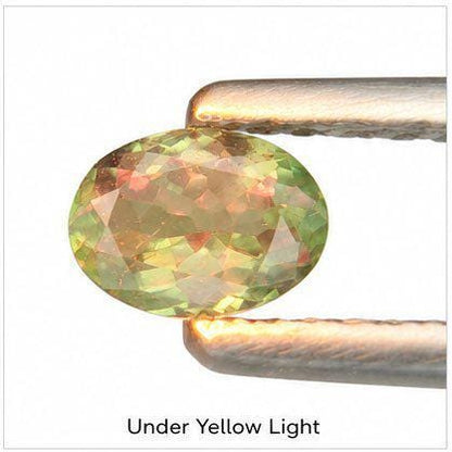 0.42 ct Natural Color Change Alexandrite | Certified Unheated Alexandrite | ICA GemLab | Green to Pinkish Purple
