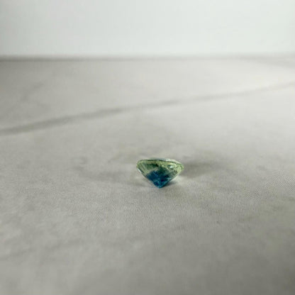0.30 Ct Montana Sapphire – Blue Teal Parti Sapphire – Natural Cushion Cut Montana Gemstone – Loose USA Sapphire