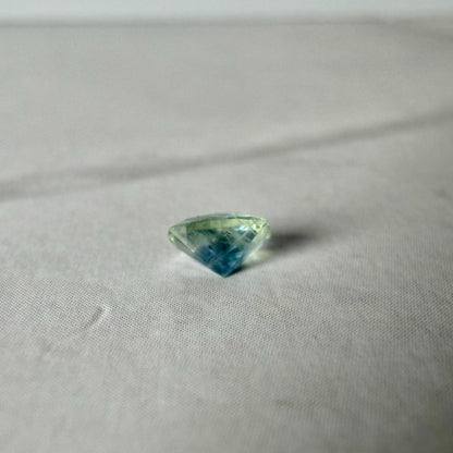 0.30 Ct Montana Sapphire – Blue Teal Parti Sapphire – Natural Cushion Cut Montana Gemstone – Loose USA Sapphire