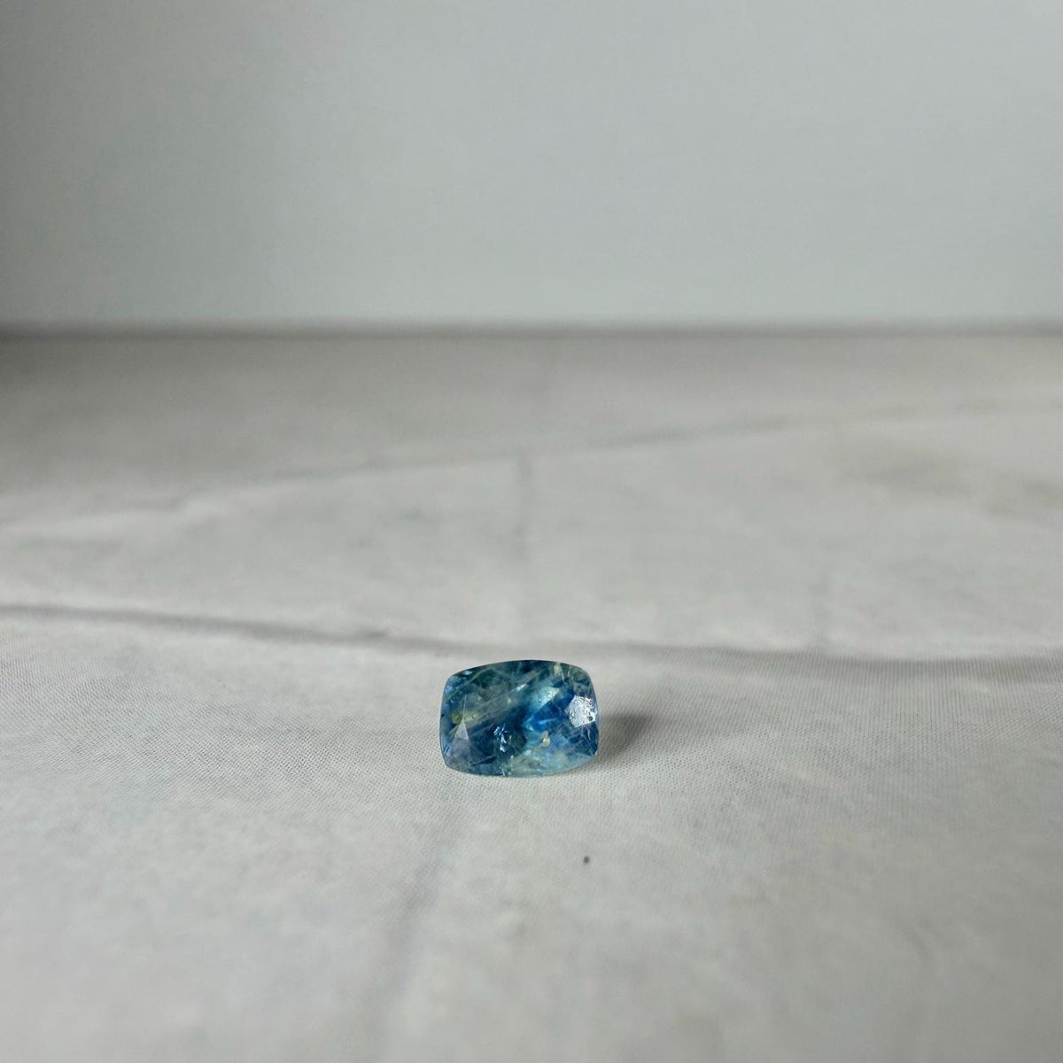 0.30 Ct Montana Sapphire – Blue Teal Parti Sapphire – Natural Cushion Cut Montana Gemstone – Loose USA Sapphire