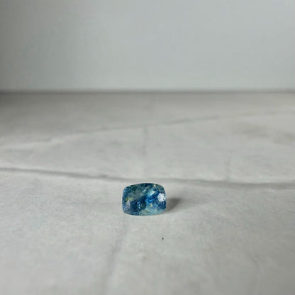 0.30 Ct Montana Sapphire – Blue Teal Parti Sapphire – Natural Cushion Cut Montana Gemstone – Loose USA Sapphire
