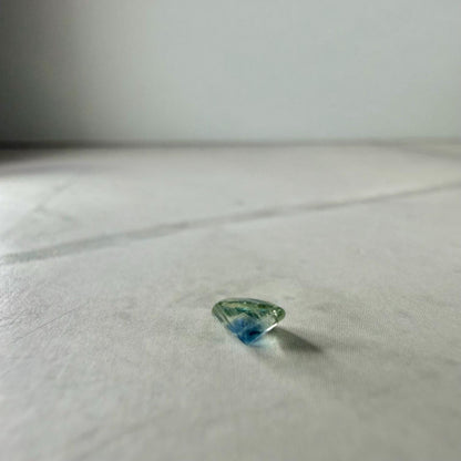 0.30 Ct Montana Sapphire – Blue Teal Parti Sapphire – Natural Cushion Cut Montana Gemstone – Loose USA Sapphire
