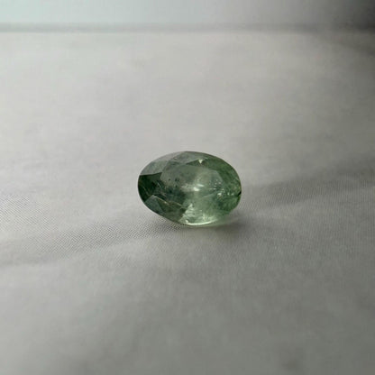 0.55 Ct Heated Montana Sapphire – Sage Green Oval Sapphire – Natural Included Montana Gemstone – Loose USA Sapphire