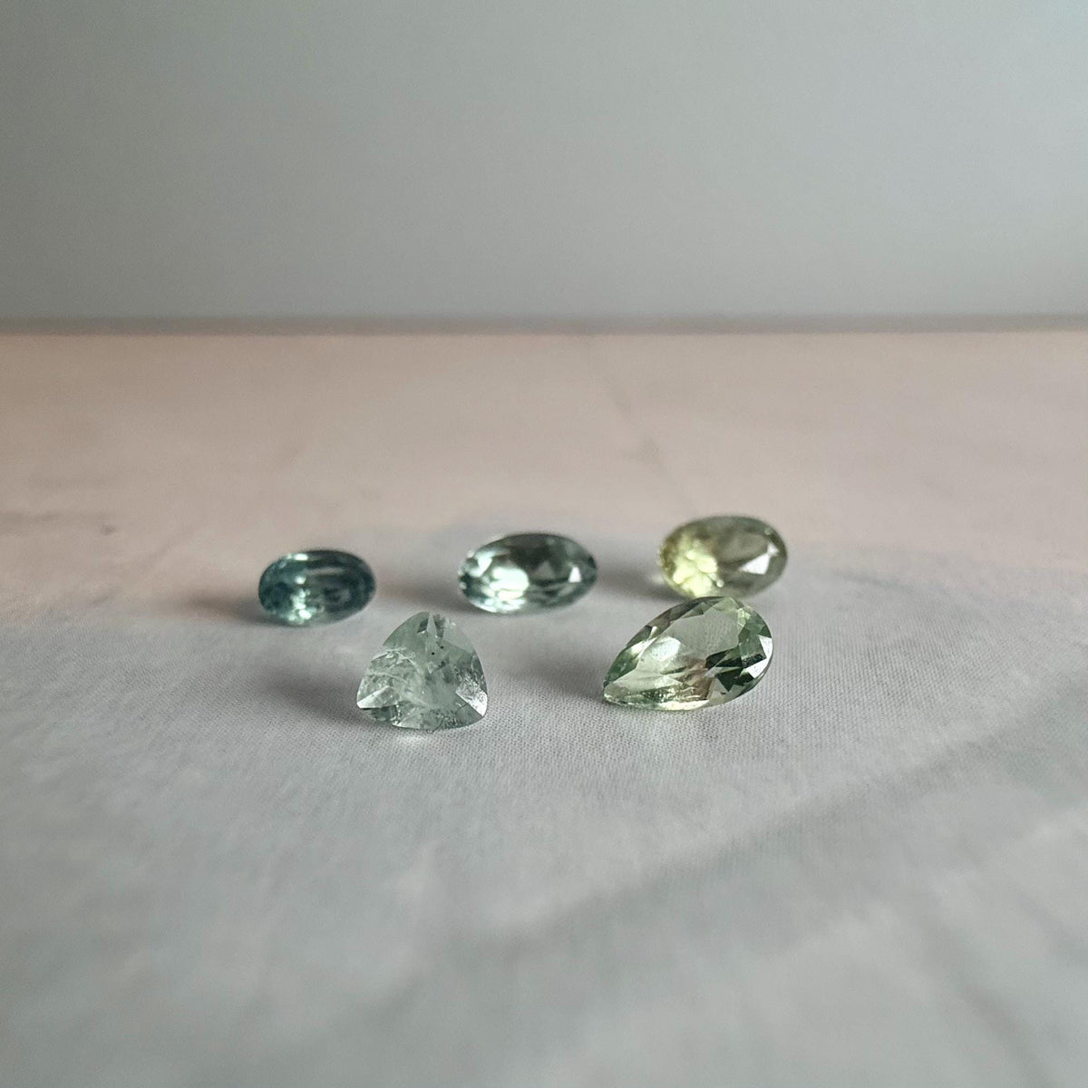 1.5 TCW Heated Montana Sapphire Lot – 5 Natural Blue Green Sapphires – Faceted Loose Gemstones – Montana Gems for Jewelry
