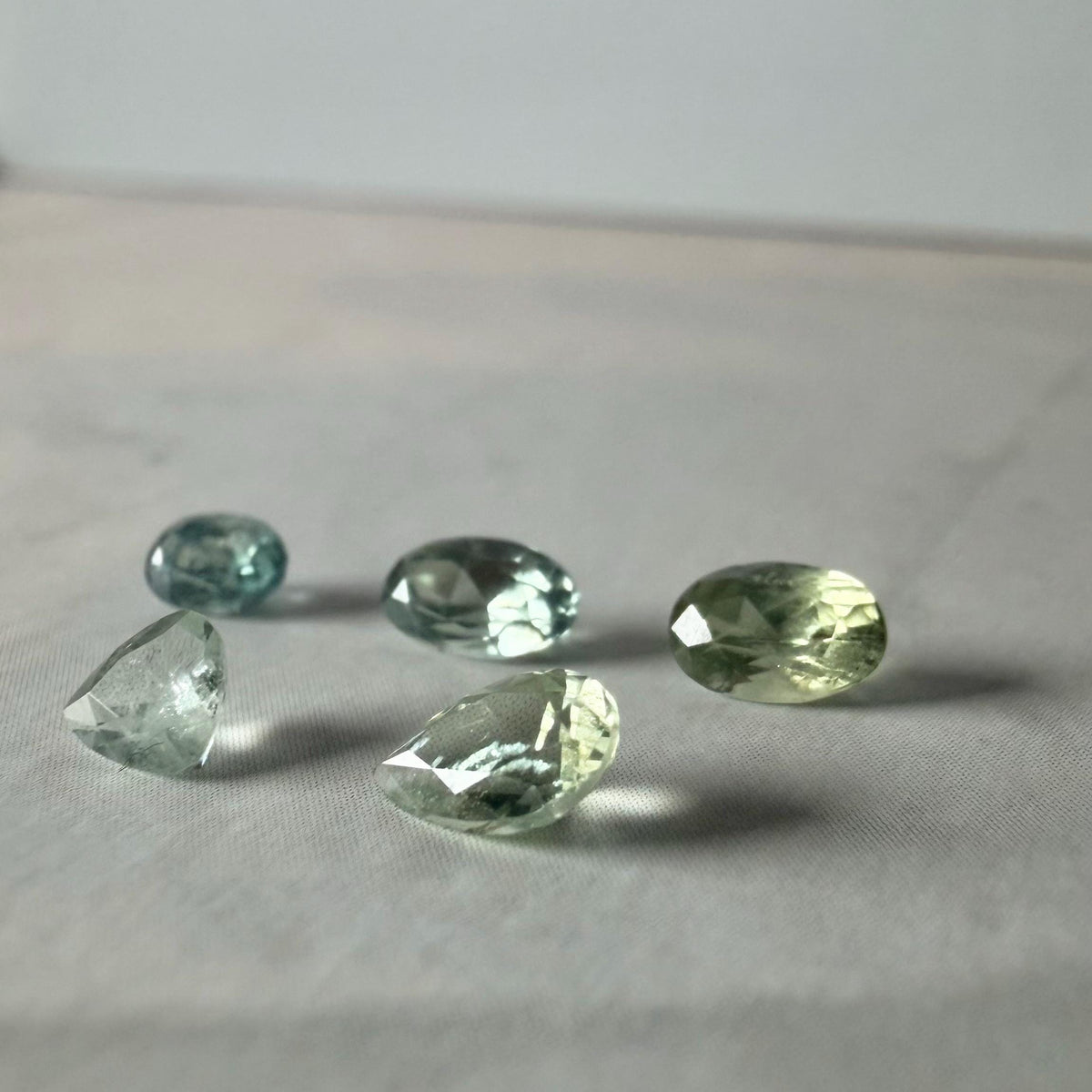 1.5 TCW Heated Montana Sapphire Lot – 5 Natural Blue Green Sapphires – Faceted Loose Gemstones – Montana Gems for Jewelry
