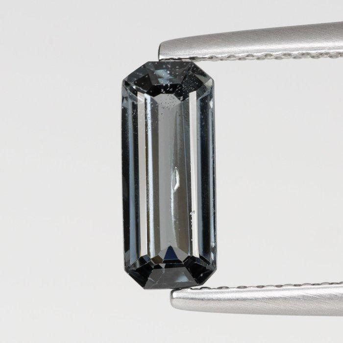 1.82 Ct Natural Blue Gray Spinel | IGI Certified Emerald Cut Loose Gemstone | Steel Blue Spinel | October Birthstone | Collector Gem