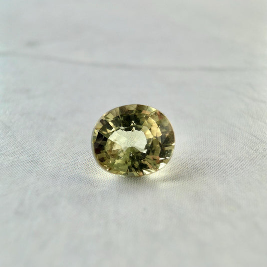 0.56 Ct Natural Alexandrite Gemstone, Certified Color Change Chrysoberyl, Oval Cut Loose Stone, June Birthstone