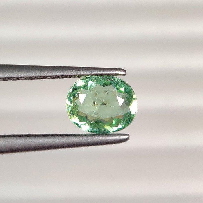 1.90 Ct Certified Paraiba Tourmaline – Natural Liddicoatite Tourmaline – Yellowish Green Oval Gemstone – ICA GemLab Certified
