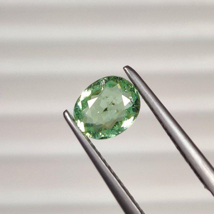 1.90 Ct Certified Paraiba Tourmaline – Natural Liddicoatite Tourmaline – Yellowish Green Oval Gemstone – ICA GemLab Certified