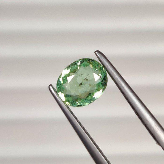 1.90 Ct Certified Paraiba Tourmaline – Natural Liddicoatite Tourmaline – Yellowish Green Oval Gemstone – ICA GemLab Certified