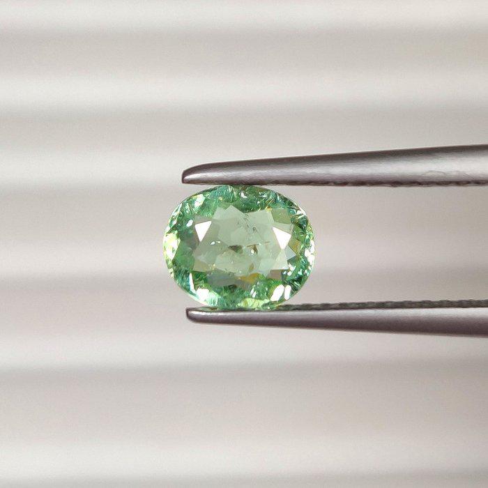 1.90 Ct Certified Paraiba Tourmaline – Natural Liddicoatite Tourmaline – Yellowish Green Oval Gemstone – ICA GemLab Certified