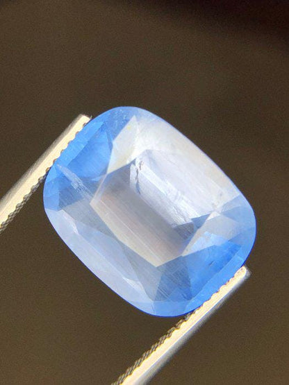 7.95 Ct Blue Maxixe-Type Beryl – Certified Natural Beryl – Large Cushion Cut Loose Gemstone – ICA GemLab