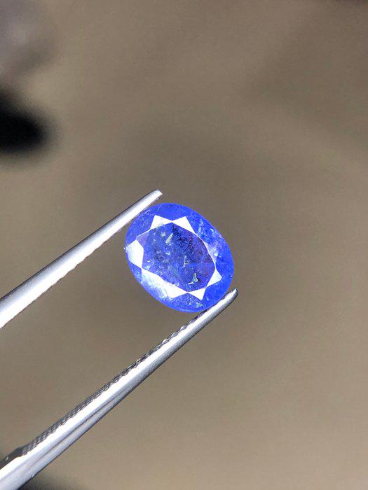 2.57 Ct Certified Tanzanite – Vivid Violet Blue Oval Natural Tanzanite – ICA GemLab – Loose Gemstone