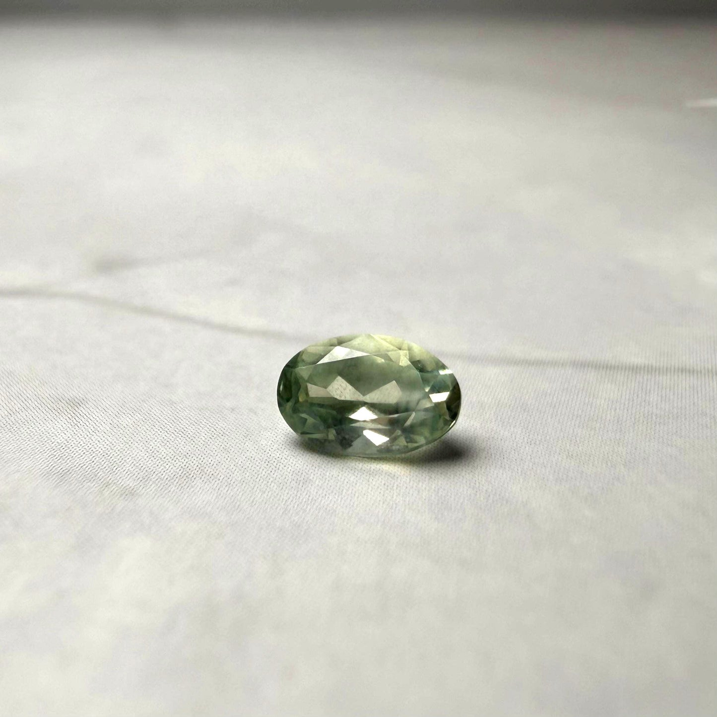 0.55ct Unheated Montana Sapphire – Natural Mint Green Oval | Hand Mined in Montana | Loose Gemstone for Custom Ring or Pendant