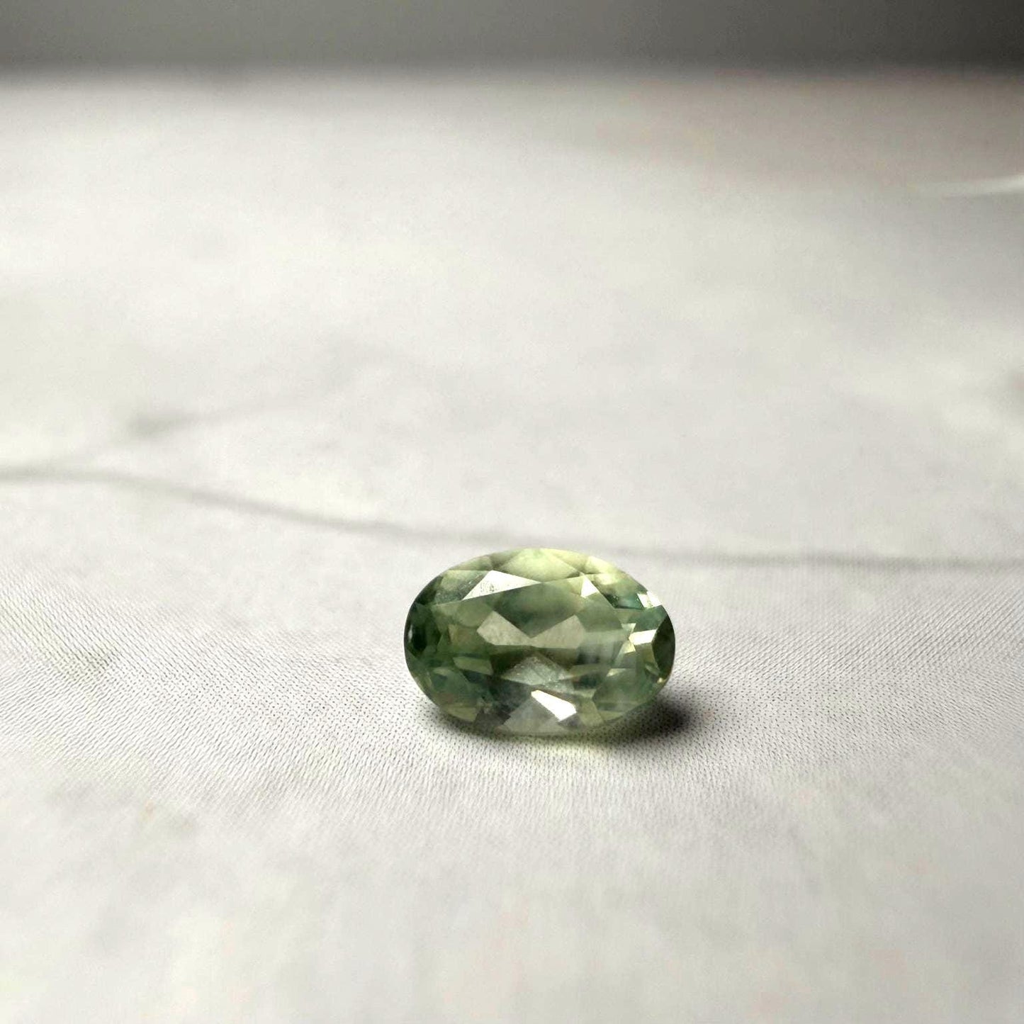 0.55ct Unheated Montana Sapphire – Natural Mint Green Oval | Hand Mined in Montana | Loose Gemstone for Custom Ring or Pendant