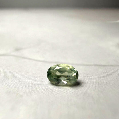 0.55ct Unheated Montana Sapphire – Natural Mint Green Oval | Hand Mined in Montana | Loose Gemstone for Custom Ring or Pendant
