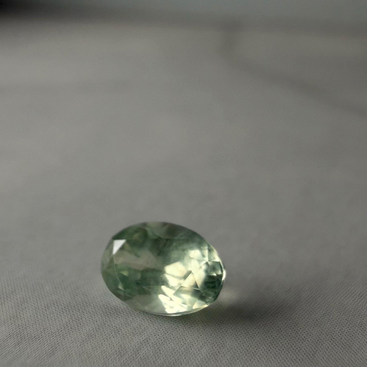 0.55ct Unheated Montana Sapphire – Natural Mint Green Oval | Hand Mined in Montana | Loose Gemstone for Custom Ring or Pendant