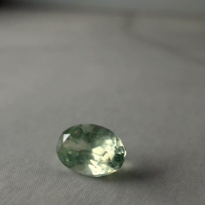 0.55ct Unheated Montana Sapphire – Natural Mint Green Oval | Hand Mined in Montana | Loose Gemstone for Custom Ring or Pendant